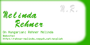 melinda rehner business card